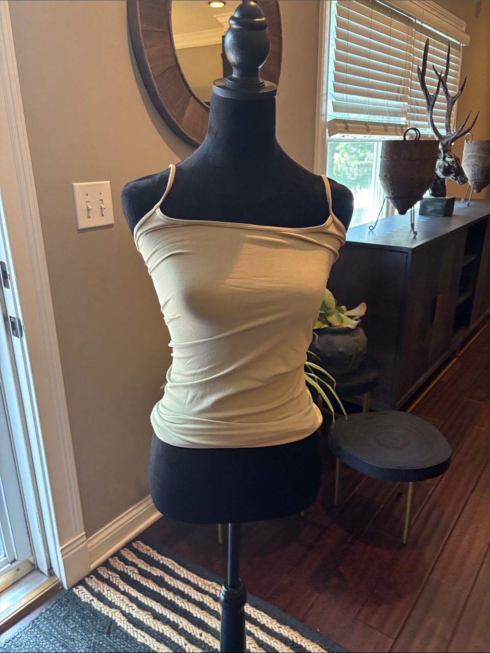 Sugarlips Cream Spaghetti Strap Cami